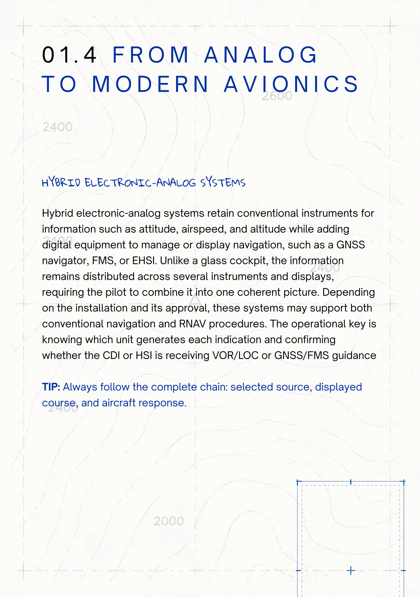 From analog to modern avionics section from the IFR Mission Kit